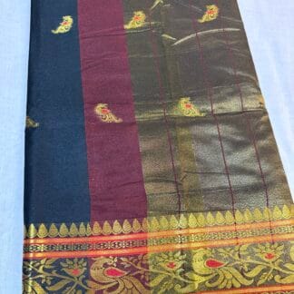 Black Banarasi saree