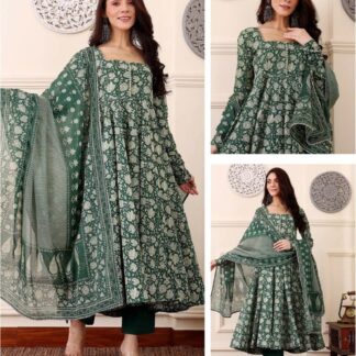 Green Anarkali Suit